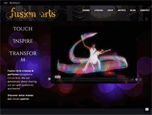 Tablet Screenshot of fusion-arts.com